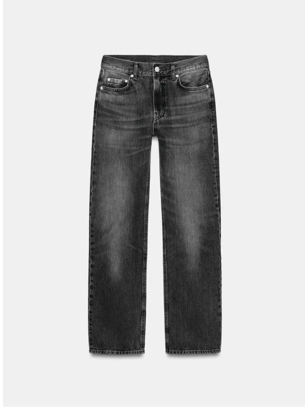 Zara Distressed Straight Leg Jeans Size 0